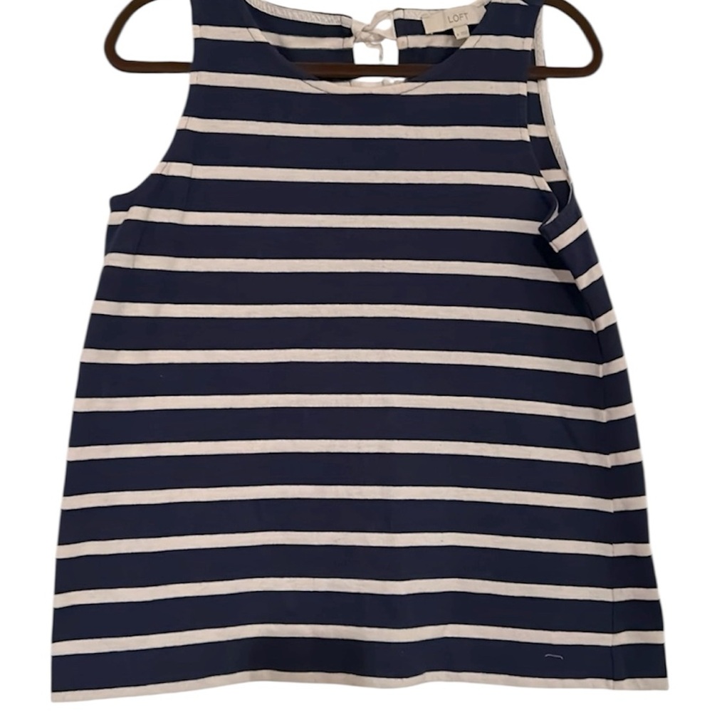 Loft Bow and Stripes Top